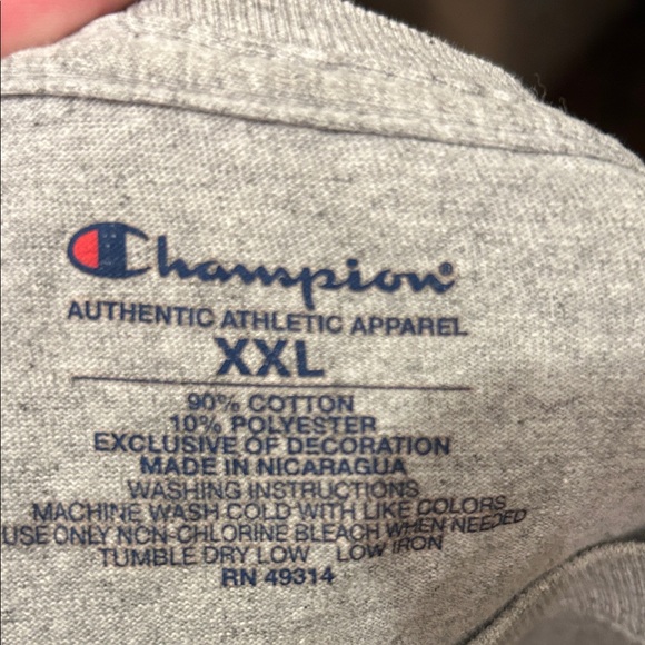 Champion Gray Notre Dame Football Tee - Picture 3 of 4